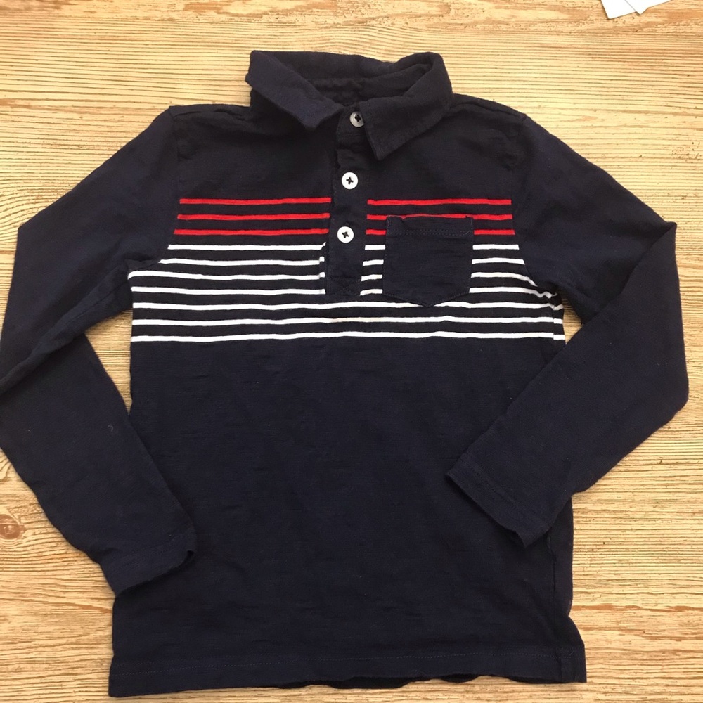 Boys Collared Long Sleeved Shirt